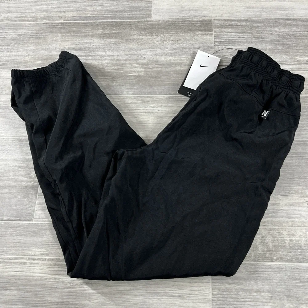 Nike Athletic Woven Loose Fit‎ Black Pants DX5367-010 Training Kids Size XL NWT